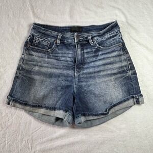 Buckle Black Womens  Denim  Whiskers Short Fit no. 75 Size 26 Medium Wash